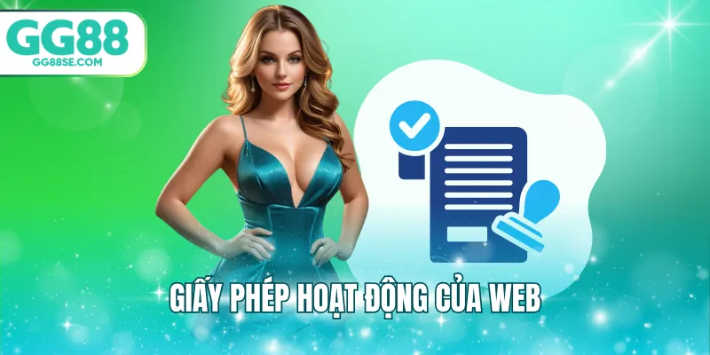 Giấy phép hoạt động của web